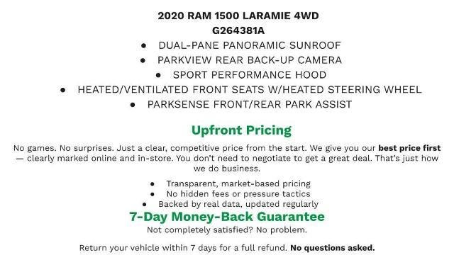 2020 RAM 1500 Laramie