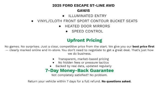2025 Ford Escape ST-Line