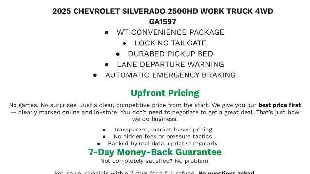 2025 Chevrolet Silverado 2500 HD WT