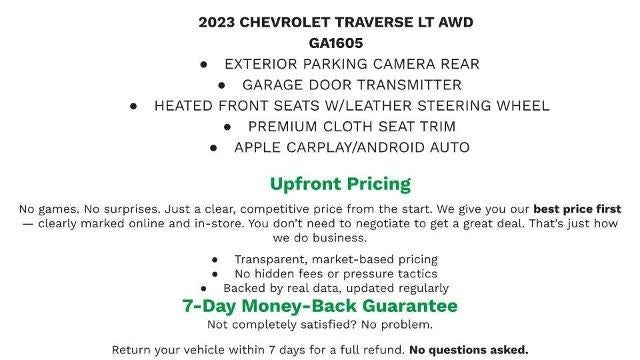2023 Chevrolet Traverse LT Cloth