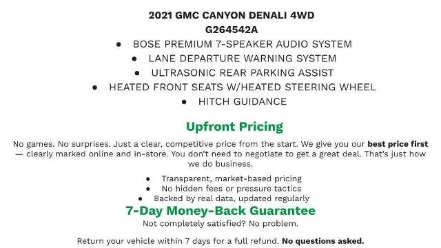 2021 GMC Canyon 4WD Denali