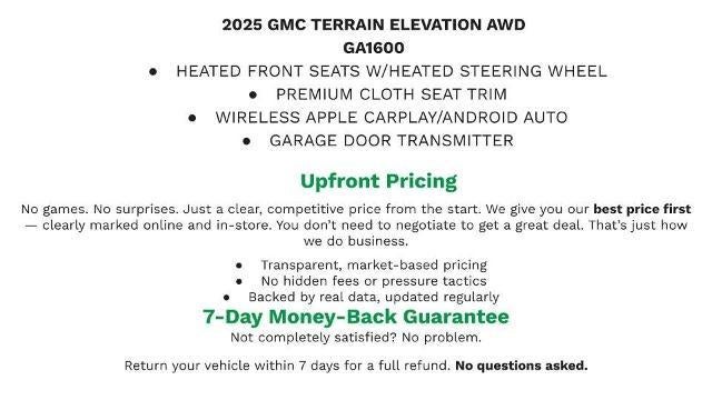 2025 GMC Terrain Elevation
