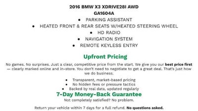 2016 BMW X3 AWD 4dr SAV