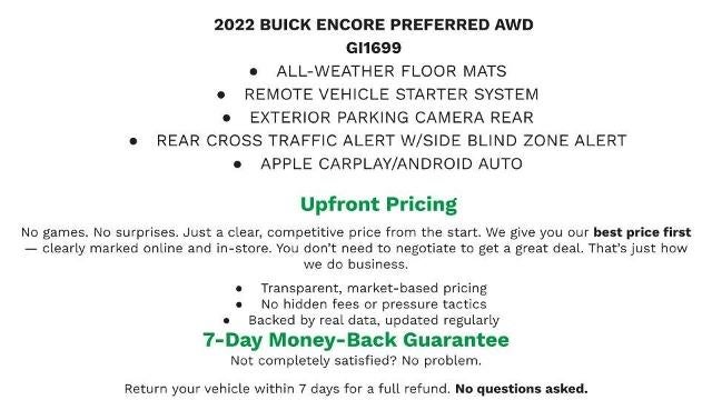 2022 Buick Encore Preferred