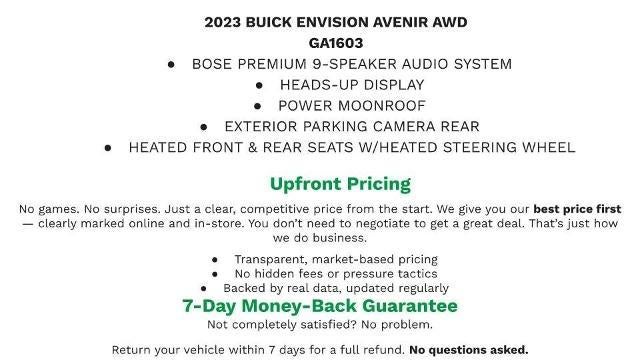 2023 Buick Envision Avenir
