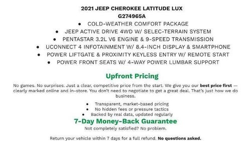 2021 Jeep Cherokee Latitude Lux 4x4