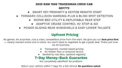2025 RAM 1500 Tradesman Crew Cab 4x4 5'7" Box