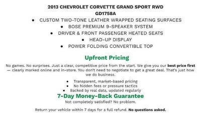 2013 Chevrolet Corvette Grand Sport Grand Sport 4LT