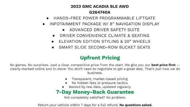 2023 GMC Acadia SLE