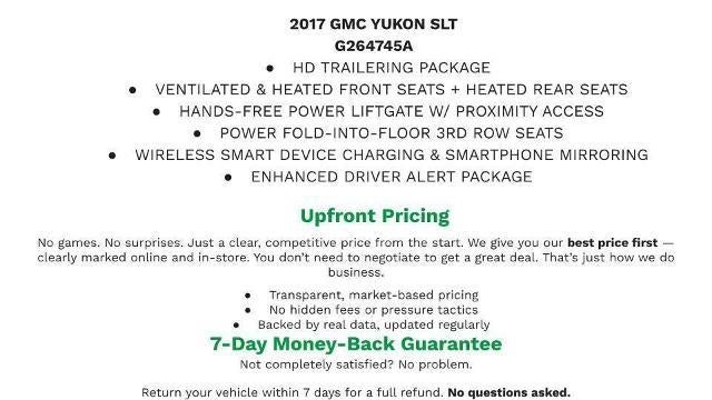 2017 GMC Yukon SLT