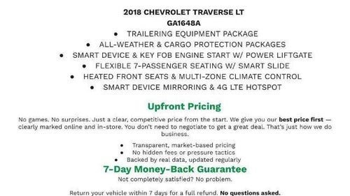 2018 Chevrolet Traverse LT Cloth