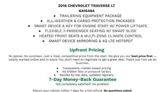 2018 Chevrolet Traverse LT Cloth