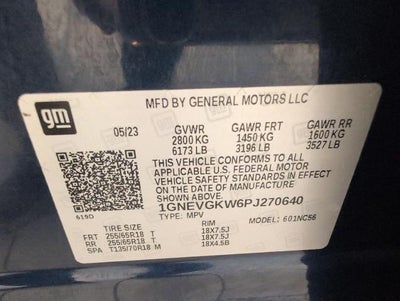 2023 Chevrolet Traverse LT Cloth