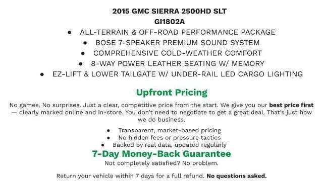 2015 GMC Sierra 2500HD