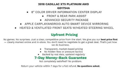 2018 Cadillac XT5 Platinum AWD