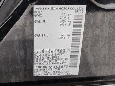 2025 Nissan Altima SV FWD