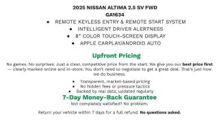 2025 Nissan Altima SV FWD