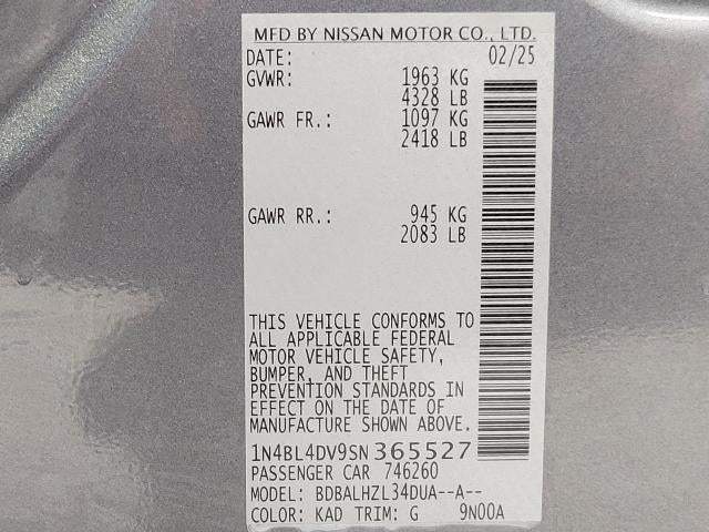 2025 Nissan Altima SV FWD