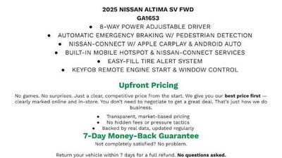 2025 Nissan Altima SV FWD