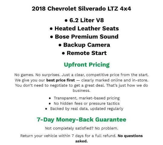 2018 Chevrolet Silverado 1500 LTZ
