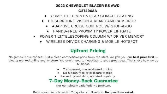 2023 Chevrolet Blazer RS