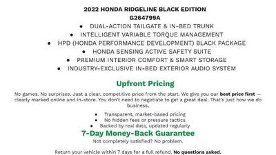 2022 Honda Ridgeline Black Edition