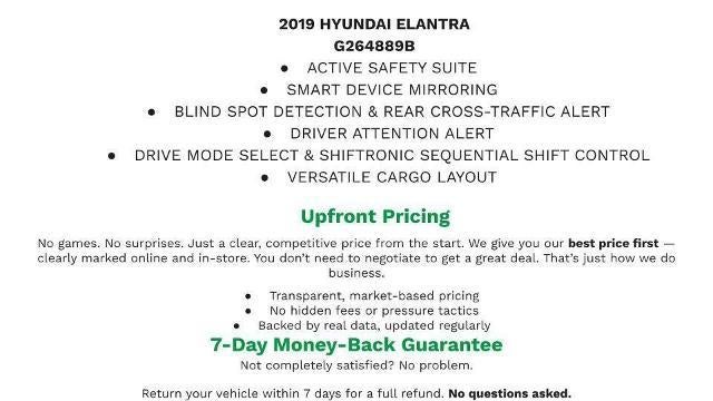 2019 Hyundai Elantra SEL